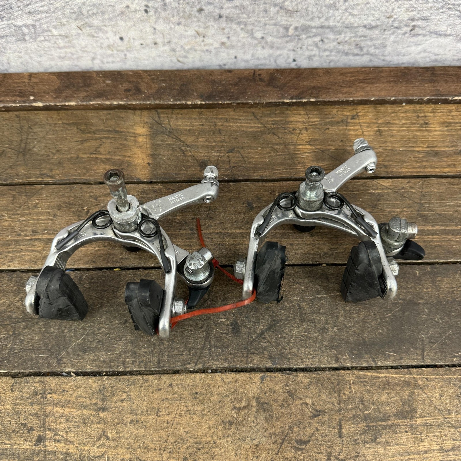 Dia-Compe Blaze Caliper Brakes Set Silver F/R Road Bike Side Pull 52mm Japan