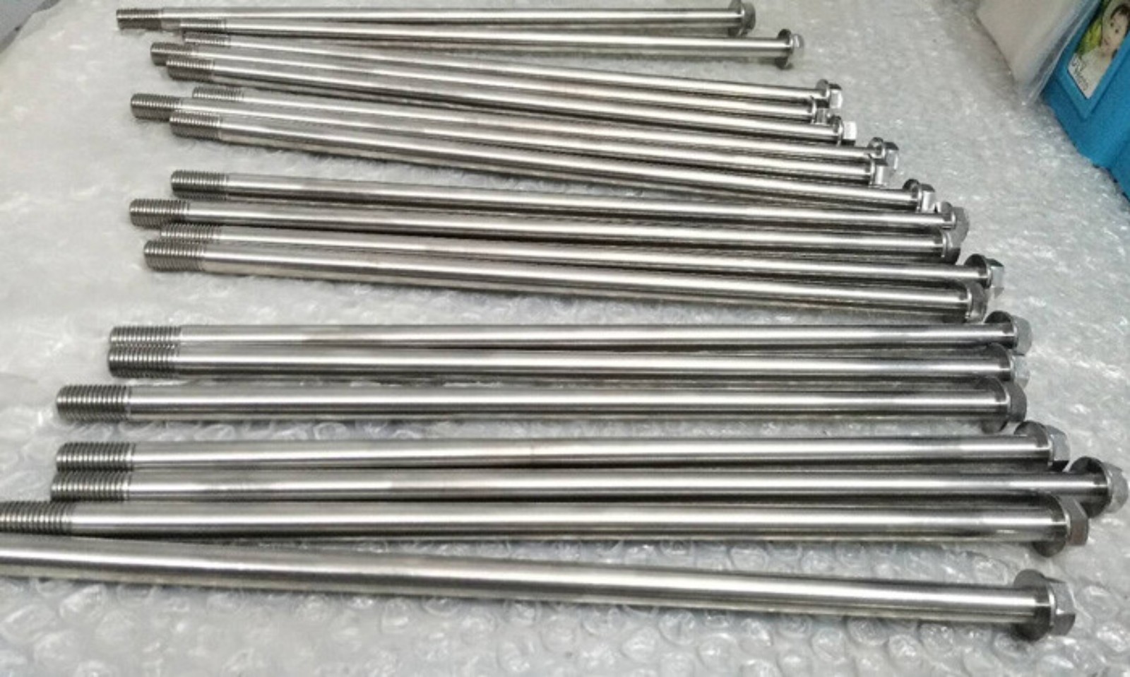 1PC M12 200mm/300mm/400mm Titanium Alloy Screws Flange Head Cap Bolts