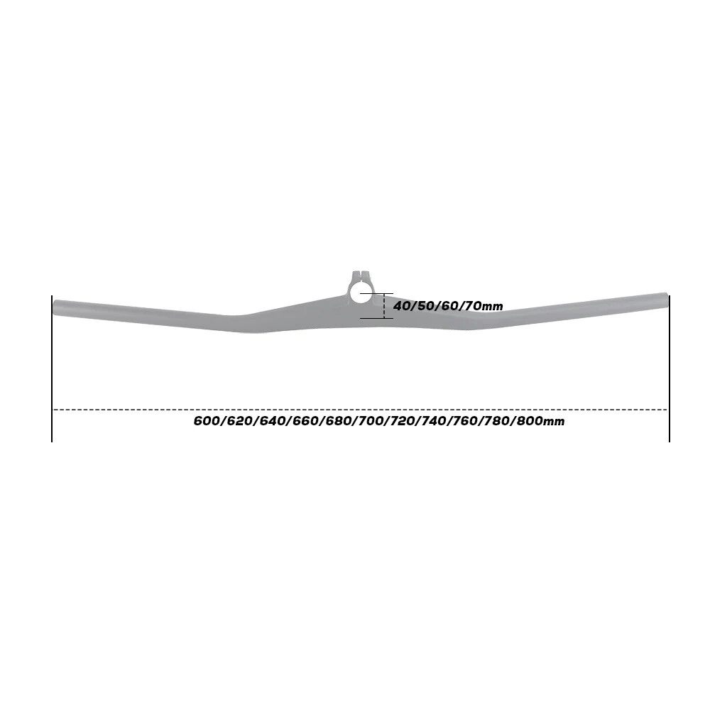 Carbon Fiber Integrated Mountain Bicycle Handlebar 2 Degree Riser Bar with Stem