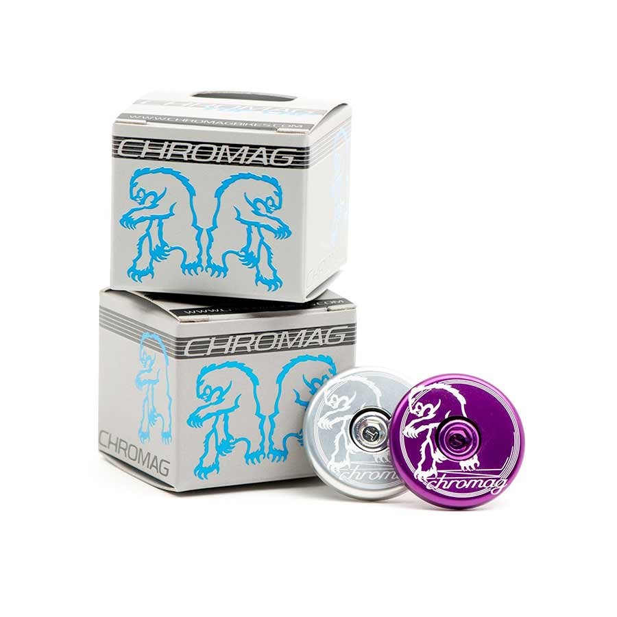 Chromag CNC Aluminum Top Caps for 1-1/8» Steerer Tubes — Durable,