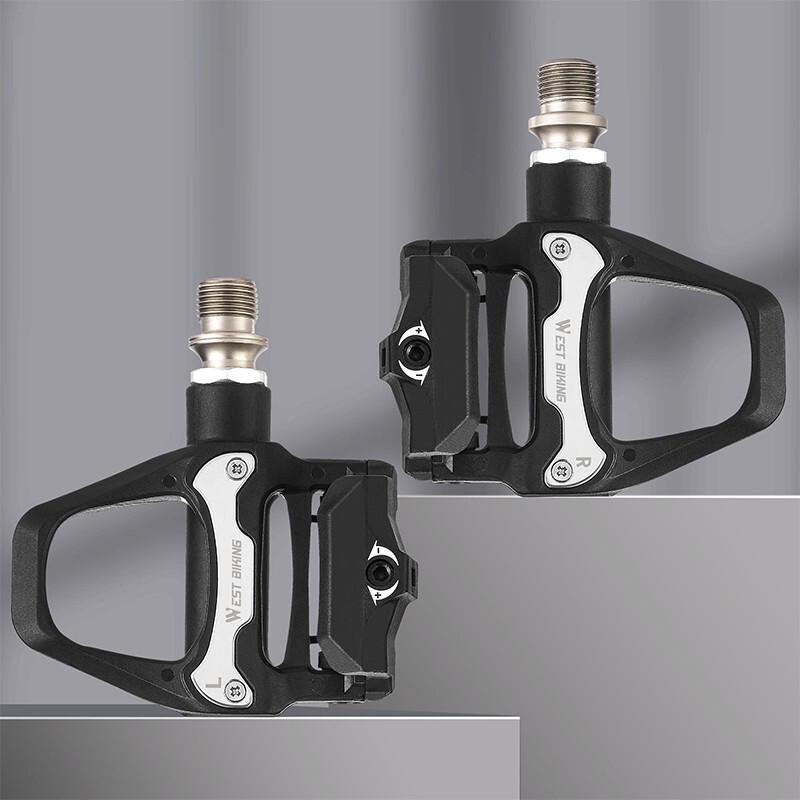 WEST BIKING DU Sealed Bearing SPD Road Bike Bicycle Clipless Pedals 6°Cleats