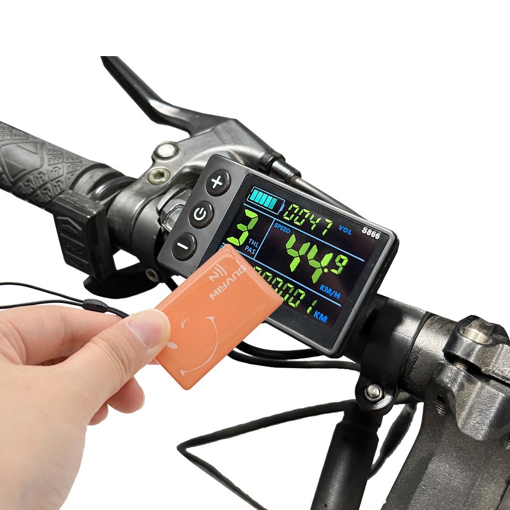 E-Bike 24V 36V 48V 60V S866 LCD Display Screen Control Panel with NFC Function