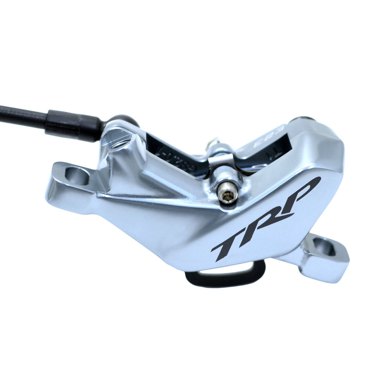 TRP DH-R EVO HD-M846 Hydraulic Disc Brake Set 4-Piston Caliper (F+R) , Silver