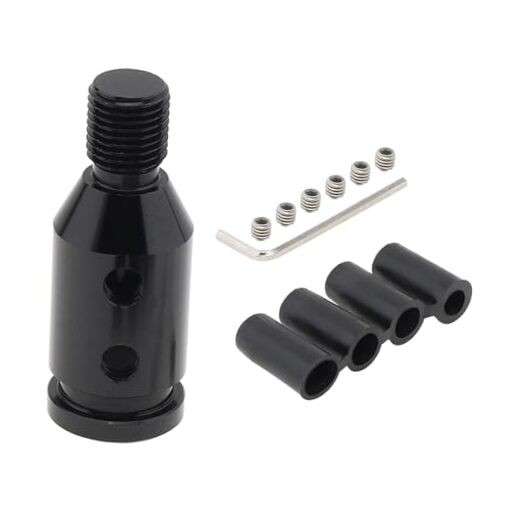 Universal Aluminum Alloy Gear Shift Knob Adapter for Non Threaded Shifters