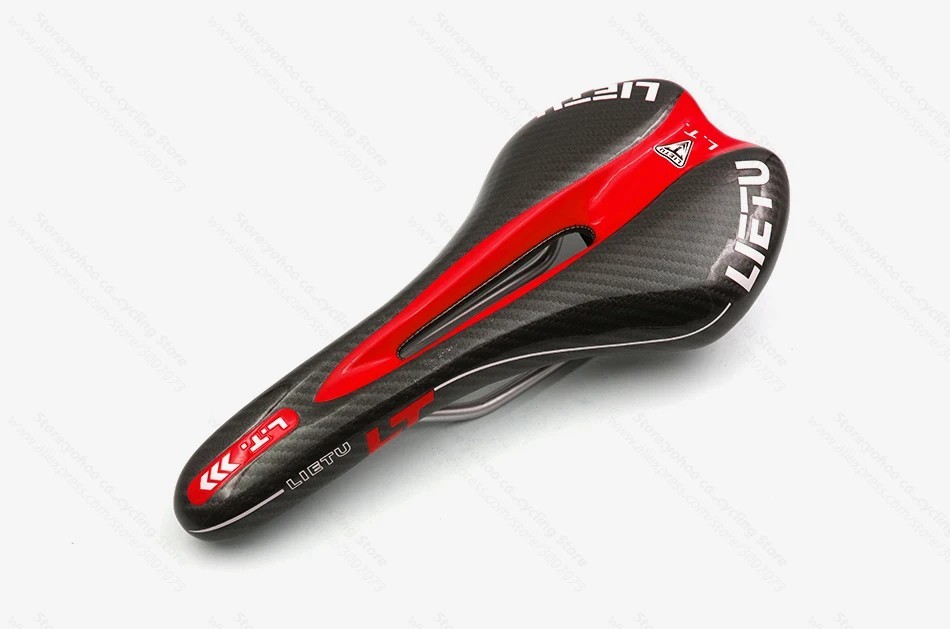 MTB Road Bike Carbon Leather Saddle Cycling Seat Front Cushion Bike Saddle