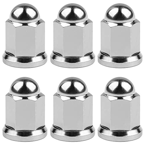 Titanium M8 M10 Dome Head Acorn Nuts for Bicycle Motorcycle Exhaust M6 Silver