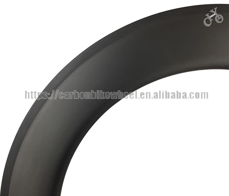 700C 23*60mm Carbon Rim Fixed Gear Road Bike Clincher UD Matte Glossy Ring