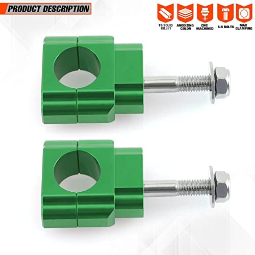 Universal Dirt Bike Handlebar Mounts- Motorcycle Handlebar Riser Mounting Green