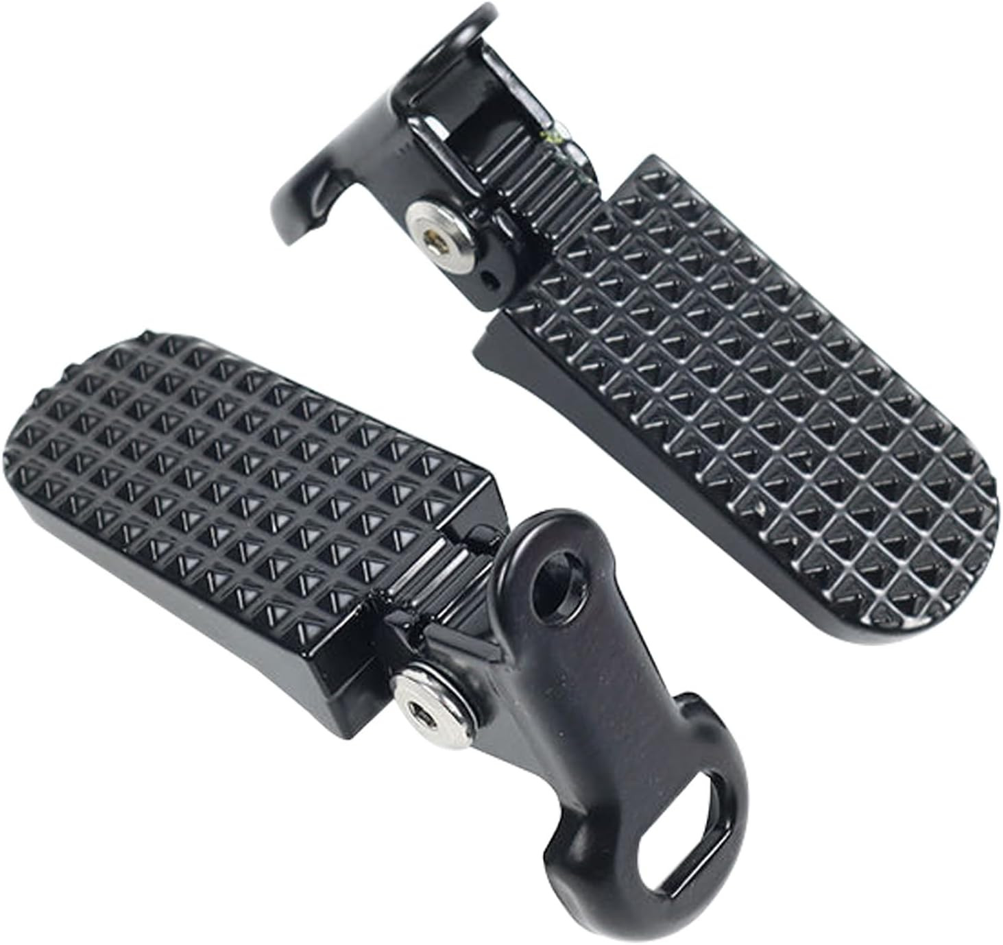 1 Pair of Bike Foot Pegs, Aluminium Alloy Non-Slip Bike Rear Pedals,Mini Folding
