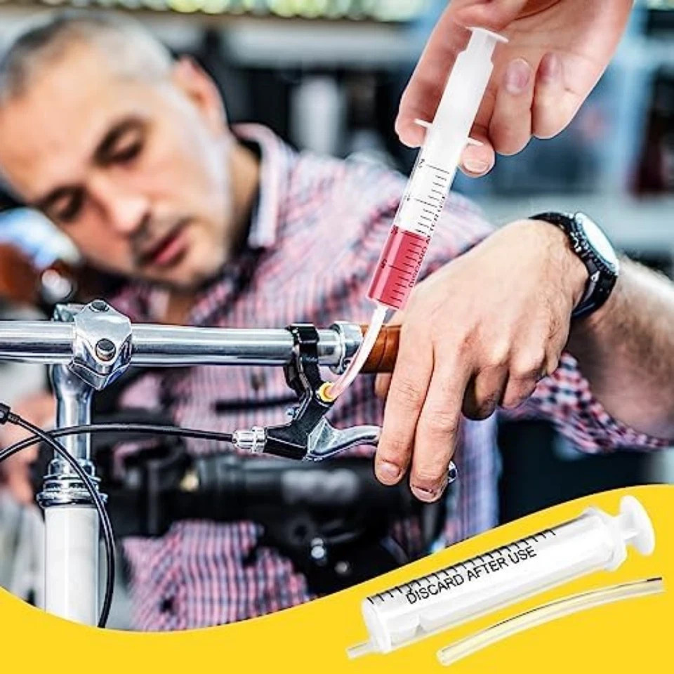 Brake Bleed Kit for Shimano Hydraulic Brakes Mineral Oil 120ml Complete Bleeder