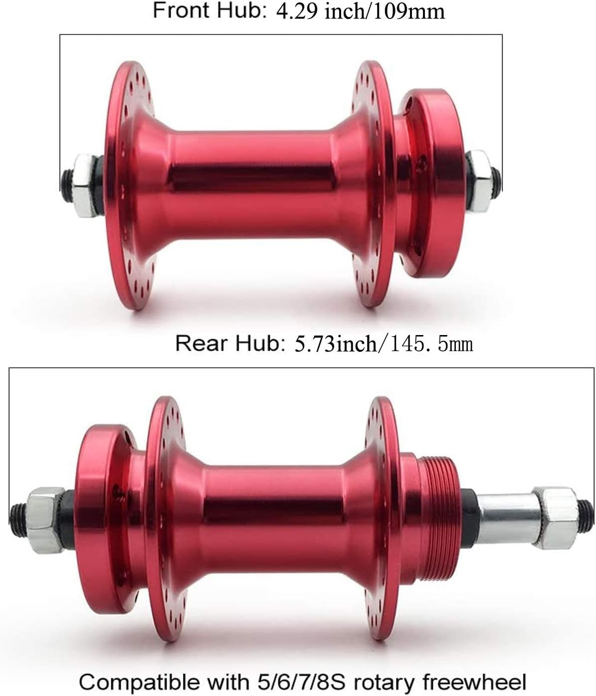 Bike Wheel Part Bicycle hub, Bike Hub 3/8 x14G x 36H x 100mm x 136mm, Quick R…
