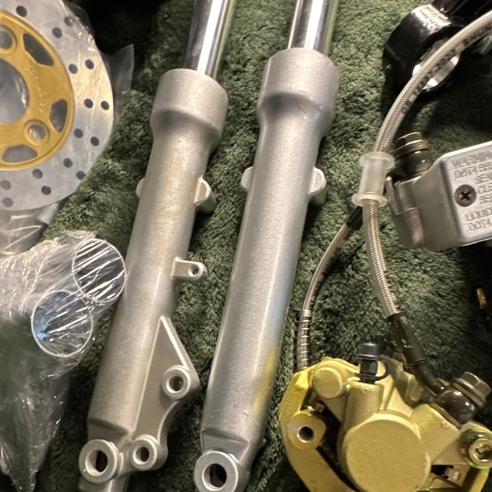 Front Fork End Wheel Triple Brake for Dirt Bike