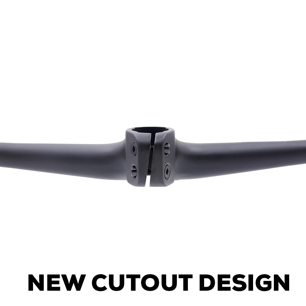 MTB XC Mountain Bike -13 Degree Integrated Carbon Handlebar Flat Bar with Stem