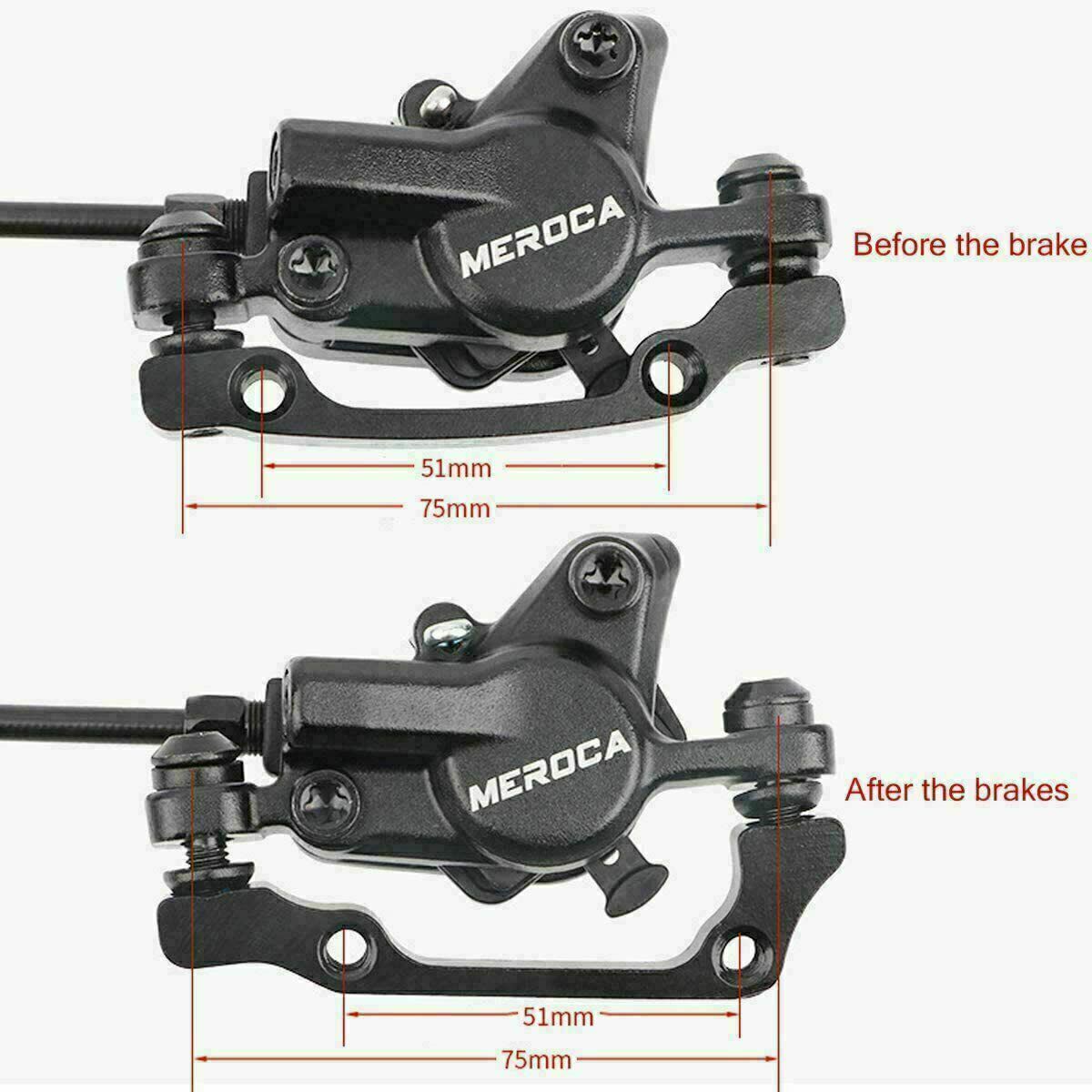 NEW MTB Bicycle Brake Hydraulic Disc Brake 800mm 1400mm Mountain Bike Brakes