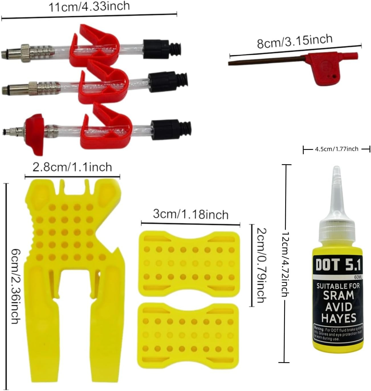 Avid Bike Brake Bleed Kit for All SRAM Series.Bicycle Hydraulic Brake Bleed Kit