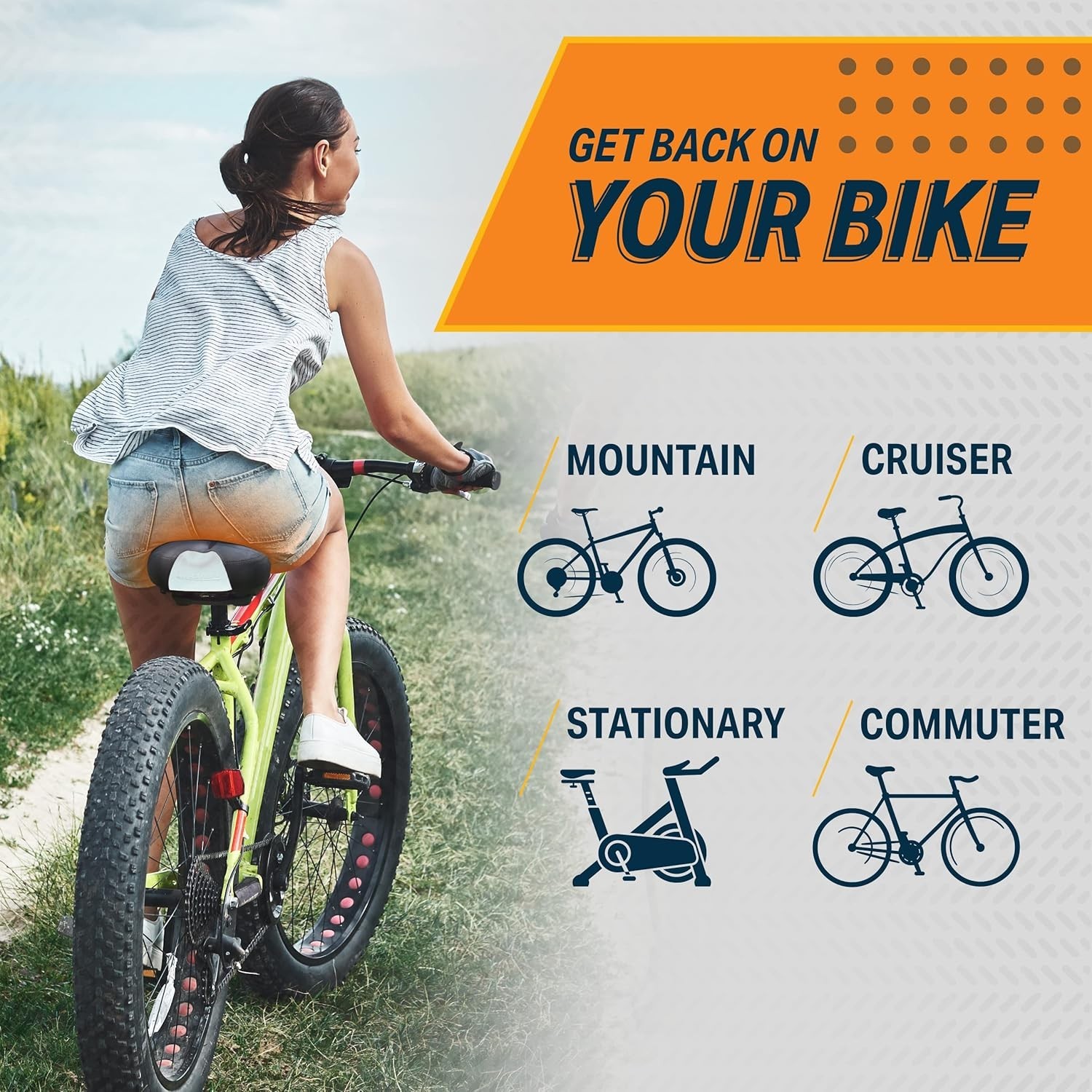 Comfort Saddle for Women & Men – Universal Fit Indoor & Outdoor Bicycles – Ce…