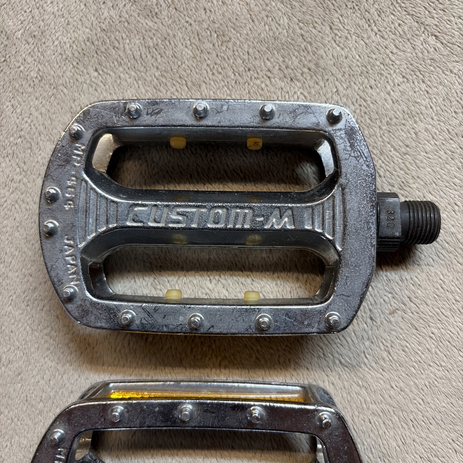SAKAE RINGYO SR CUSTOM MP 464 BMX Pedals CHROME 9/16 Vintage Old School CLEAN
