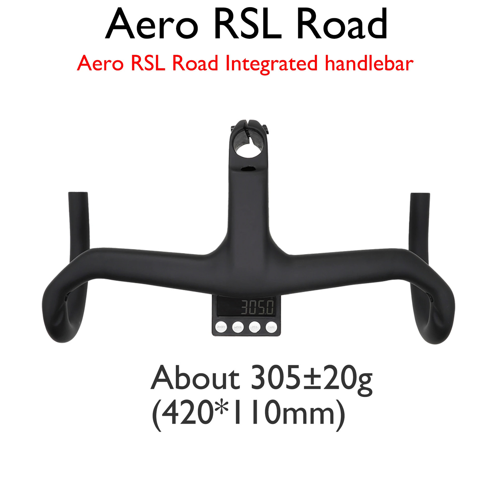 Full Carbon Integrated Road Bike Handlebar 28.6mm 350-410mm Aero Drop Handlebar