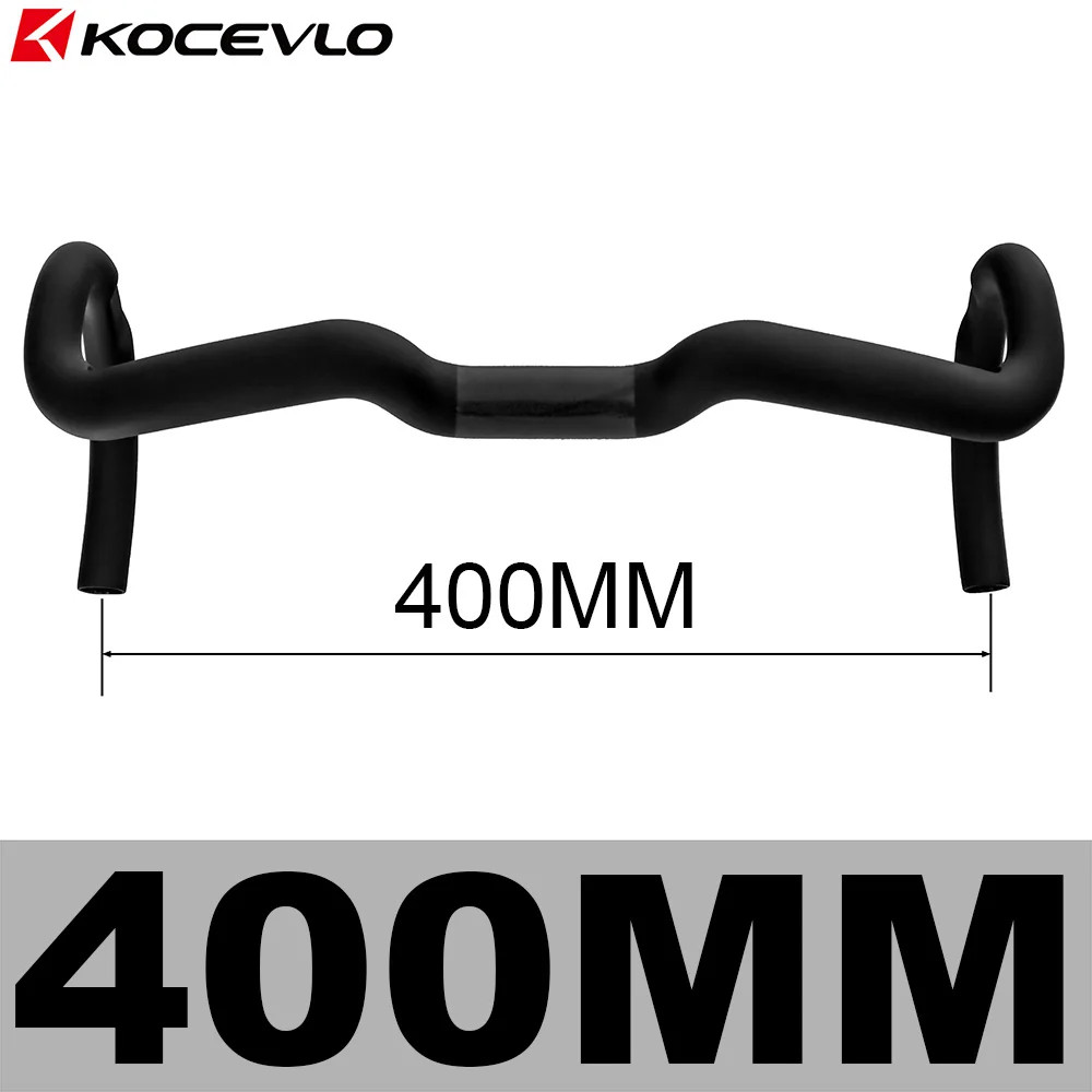 Carbon Fiber Gravel Bent Bar Racing Bicycle Handlebar 380/400/420/440mm Width