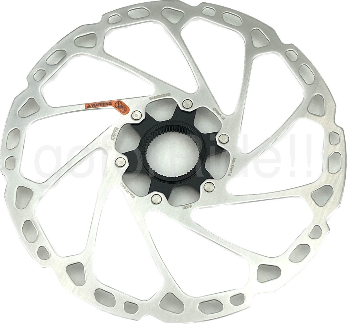 NEW Shimano SM-RT64-LL Disc Brake Rotor with External Lockring – 220mm, Center