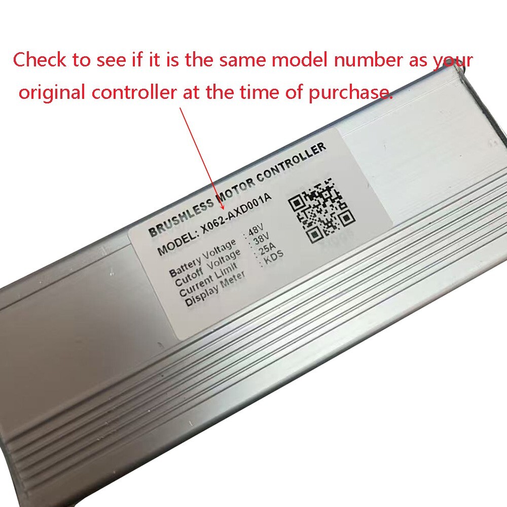 Brushless Motor Controller X062-AXD001A 48V EBike Conversion Kit For Meter KDS