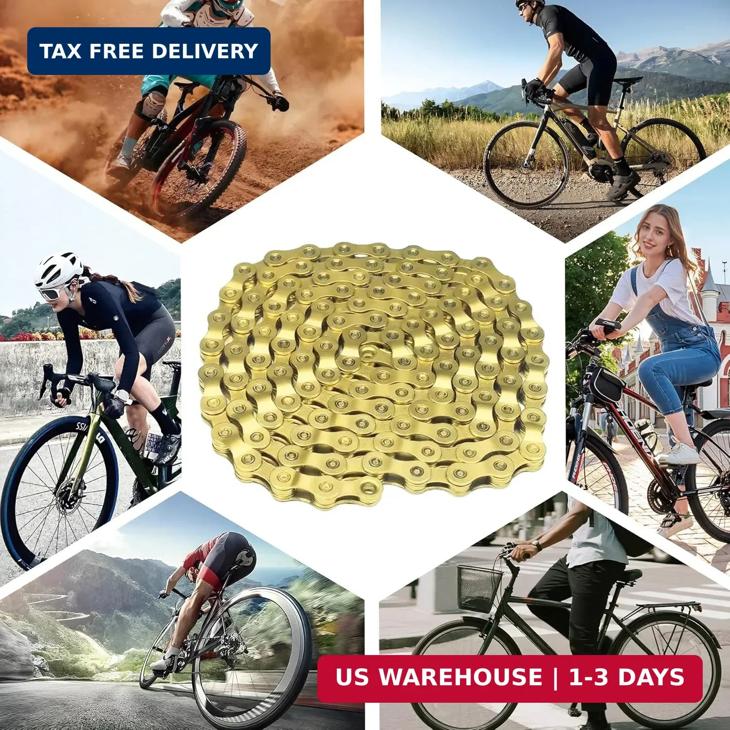 6/7/8/9/10/11/12 Speed Bike Chain – High-Strength, Durable & Smooth-Shifting for