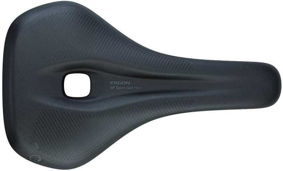 Ergon SF Sport Gel Black Men’s Medium/Large Bicycle Saddle Chromoly Rails OPEN