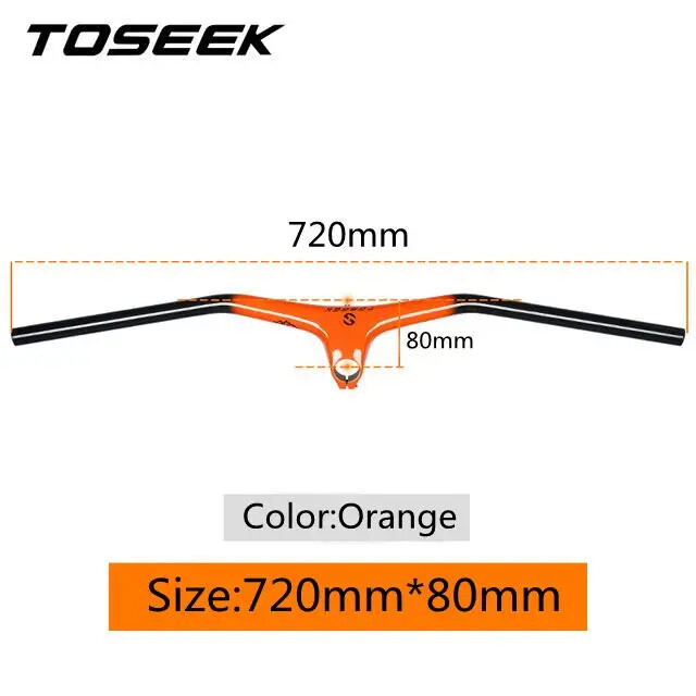 Carbon Fiber MTB Bike Integrated Handlebar and Stem Angle -10° Bicycle Parts
