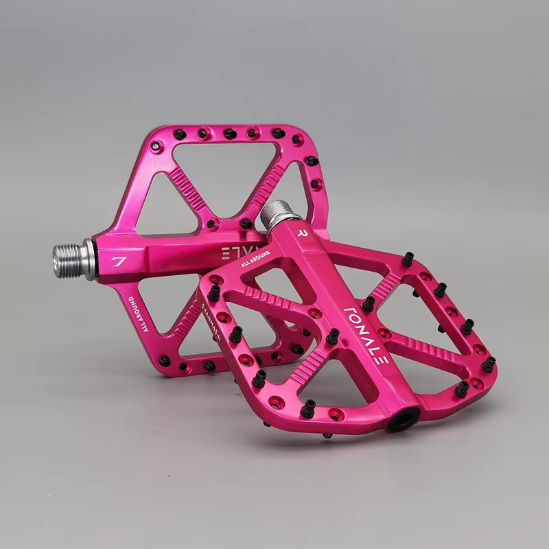 MTB Bike Pedals Brown CNC Aluminum Alloy Polished 3 Bearings Pedal Road Mountain