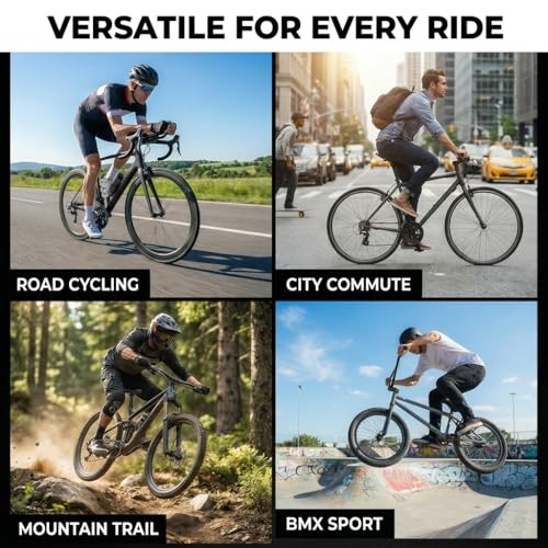 Bike Pedals Flat, 4.1 inches Wide & 0.6lb Lightweight Nylon Bicycle Green