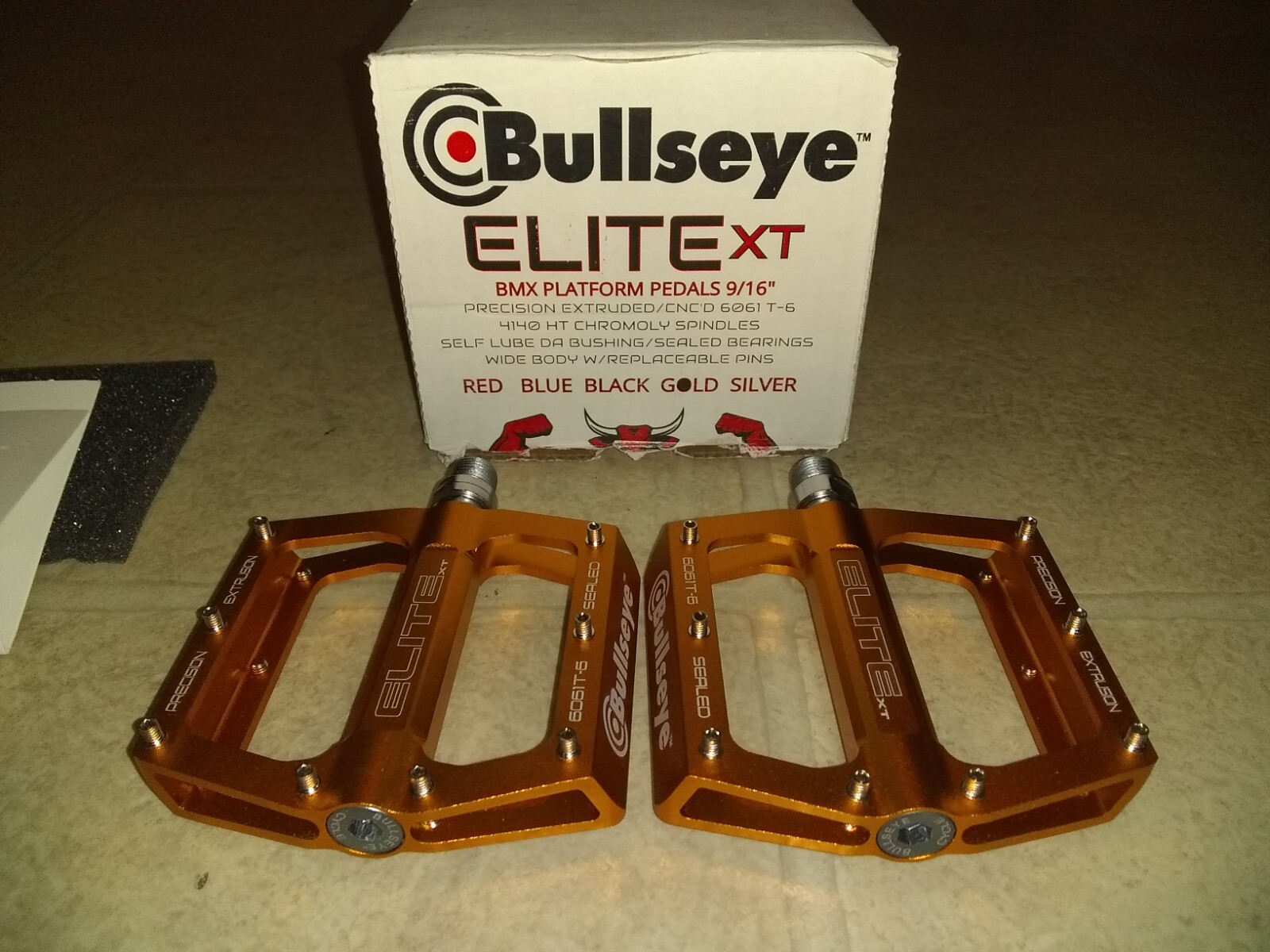 BULLSEYE 🎯 bmx limited pedals gold se bikes jmc profile redline GT