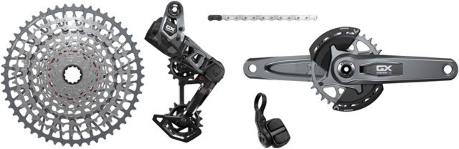 SRAM GX T-Type Eagle Transmission Groupset – Crankset, 32t Chainring, AXS POD Co
