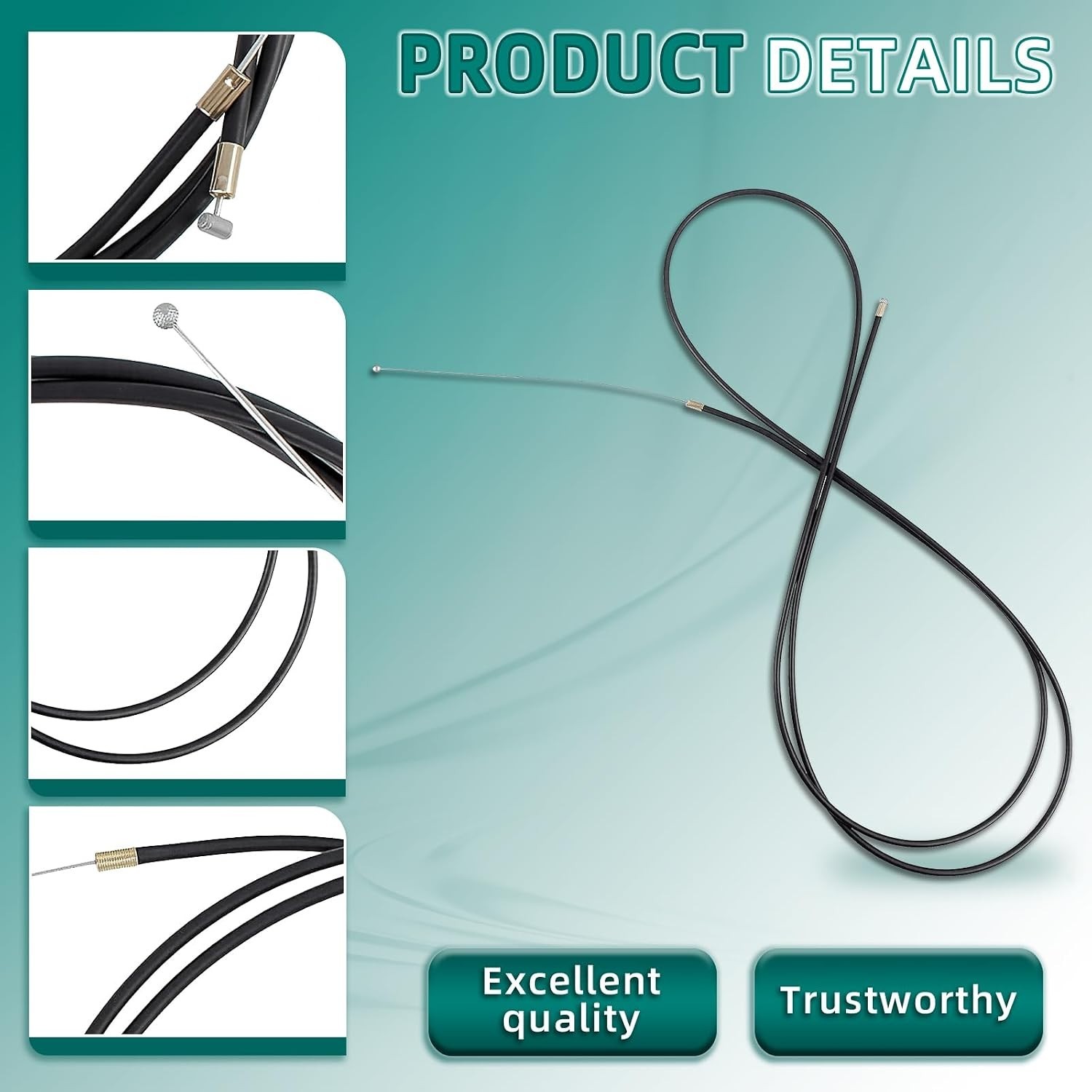 Easy Install 100″ Throttle Cable for Go Karts & Mini Bikes – Peerless Compatible