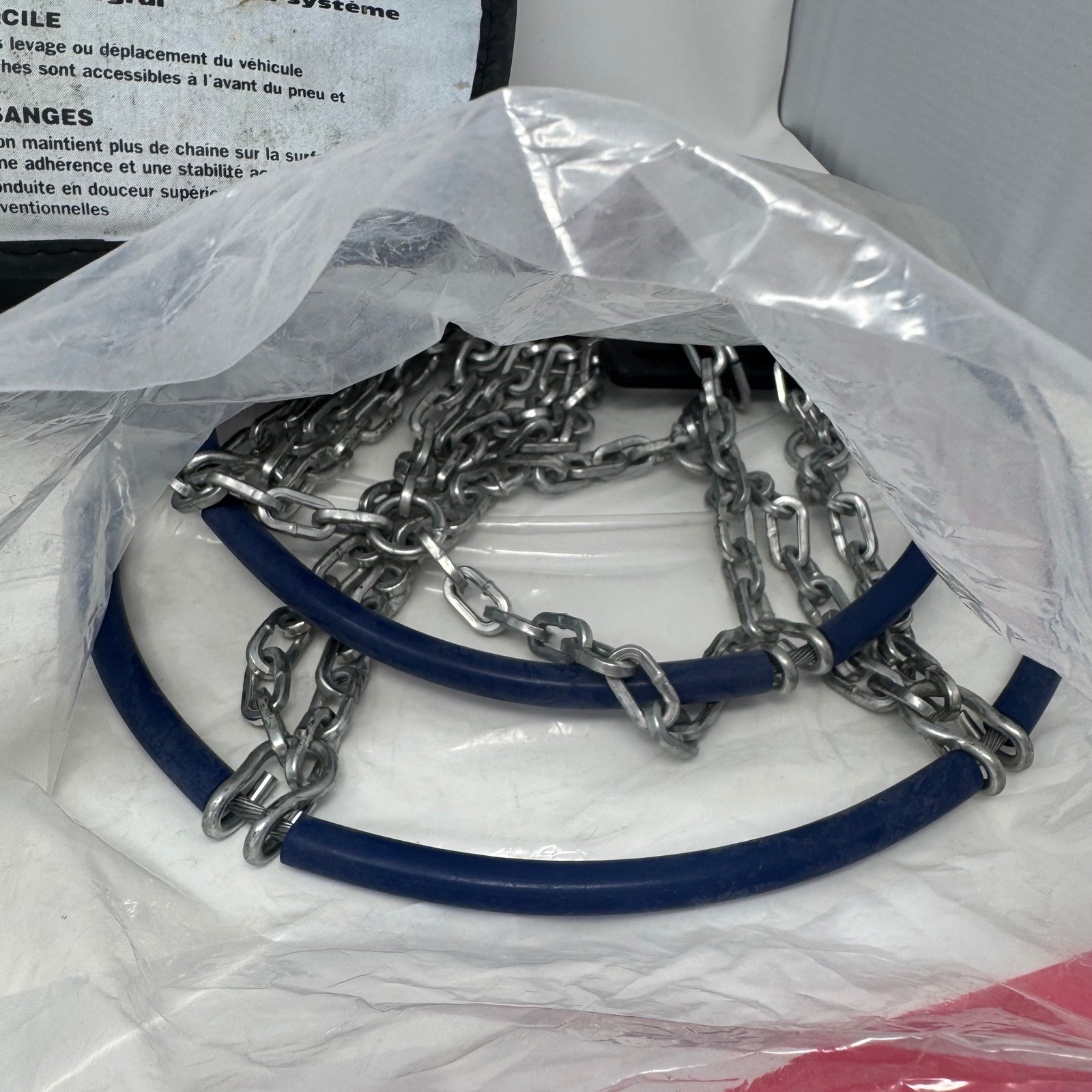 Tire Chains Snow Set of 2 Anti Slip Quick Mounting Built in Tightening Diamond