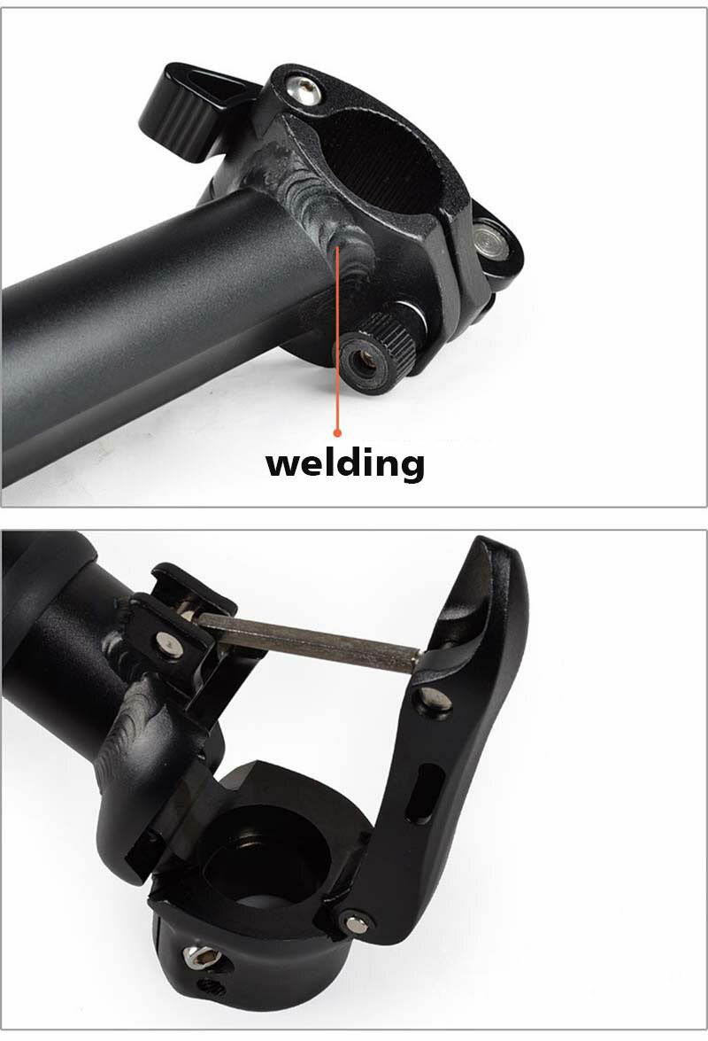 Folding Bike Adjustable Stem Quick-Release Fit 25.4mm Handlebar Without thread