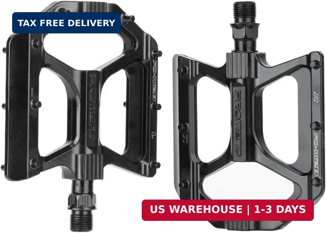 Mountain Bike Pedals MTB Pedals, Large Size Aluminum Alloy Body with Boron Steel