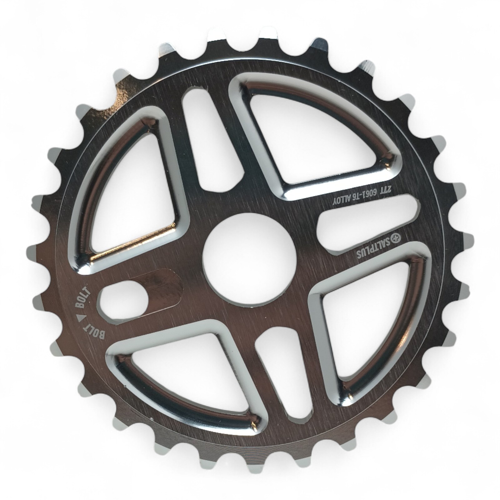 Salt Plus BMX 27T Chainring Alloy Fit 22mm Spindle Crankset Silver