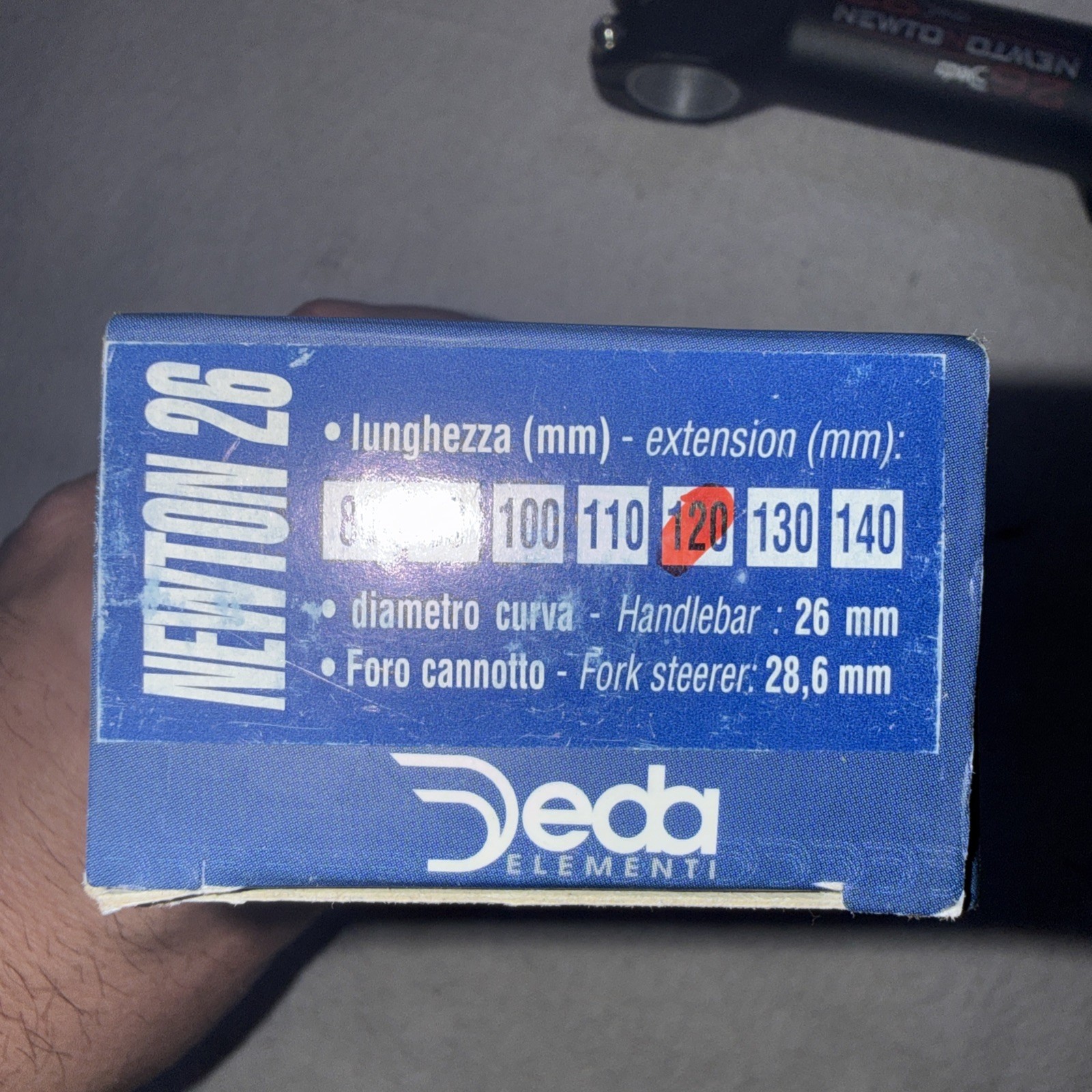 NOS Vintage DEDA Newton Threadless Stem 26mm 1 1/8 x 120mm Road 4 bolt NIB