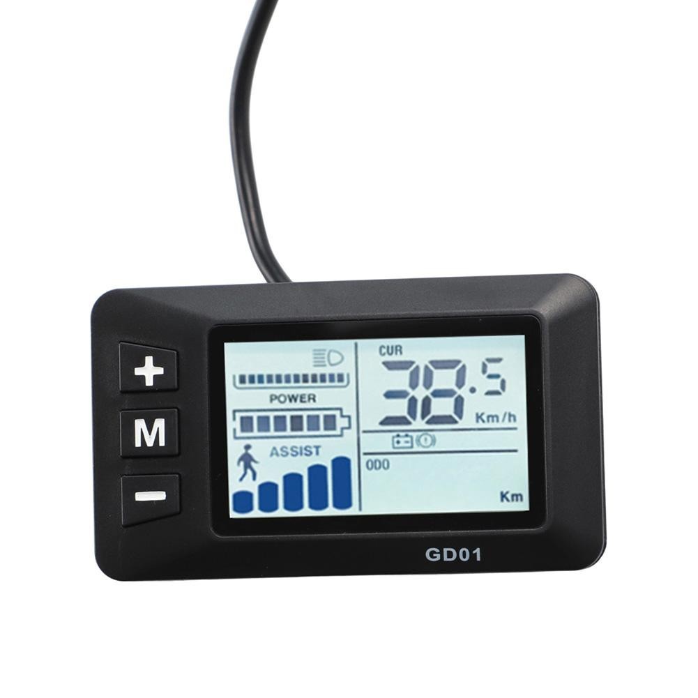 Electric Bike Scooter Brushless Controller and Display Kit for 35A 1500W Motors