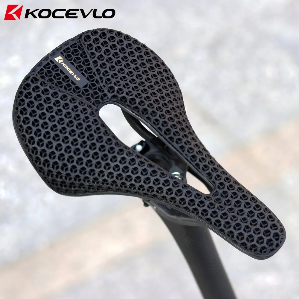 235x140MM 3D Printed Carbon Saddle for XC Road Gravel MTB Off-Road Bike Cycling