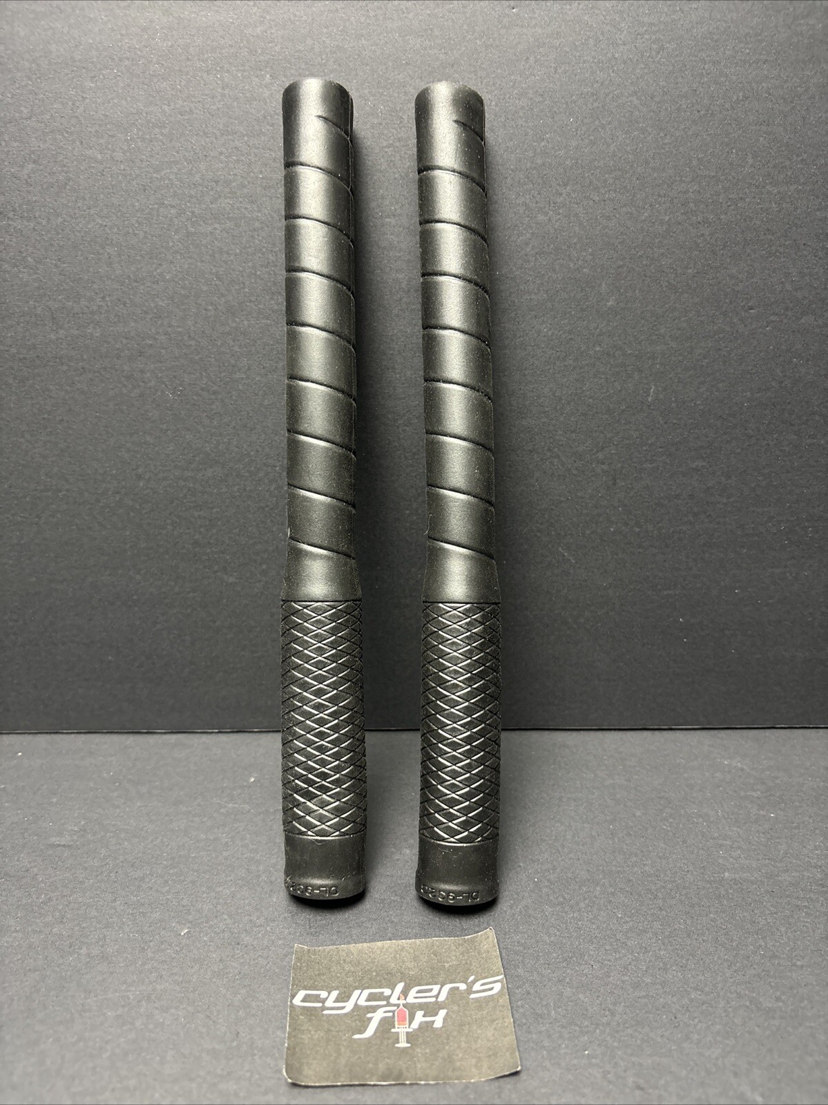 Black 270mm Long Bull Horn Bicycle Grips BMX Road Bike Drop Bar Nitto Origin8