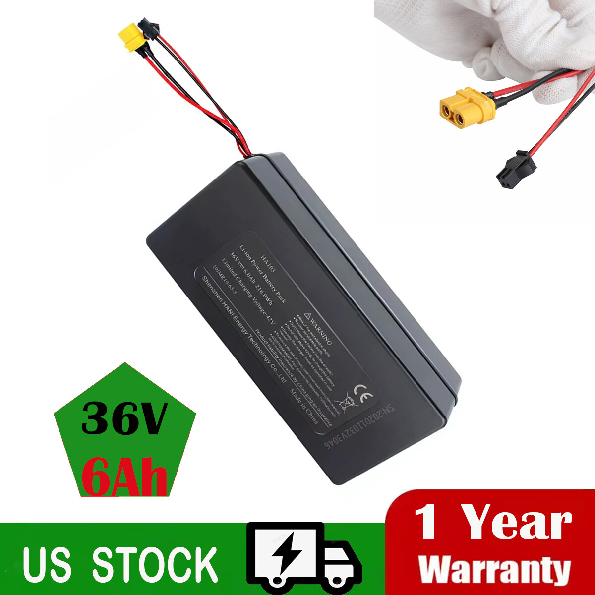 36V 6Ah E-Bike Battery For Jetson LX10 LX12 Electric Bike replacement Battery