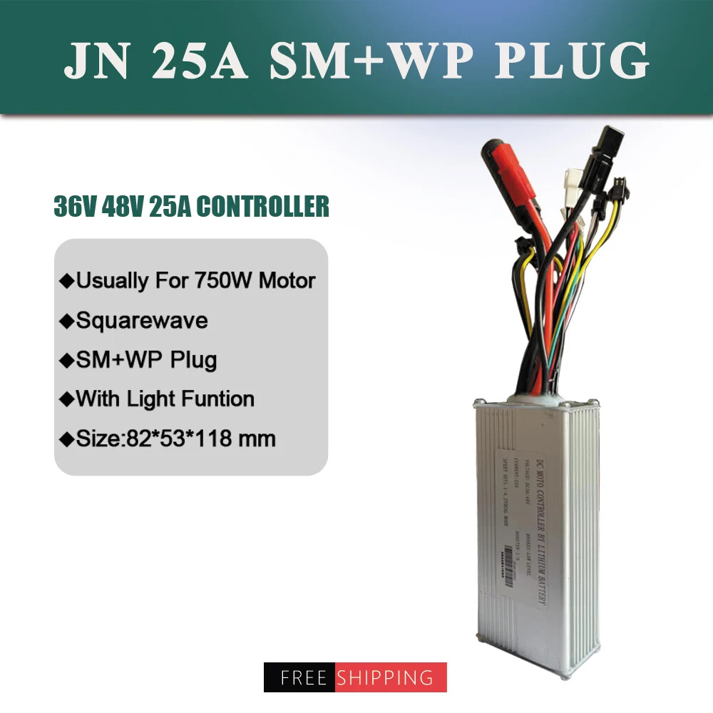 36V 48V 250W 350W 500W 750W 1000W 1500W Ebike Controller with SM WP Connector Us