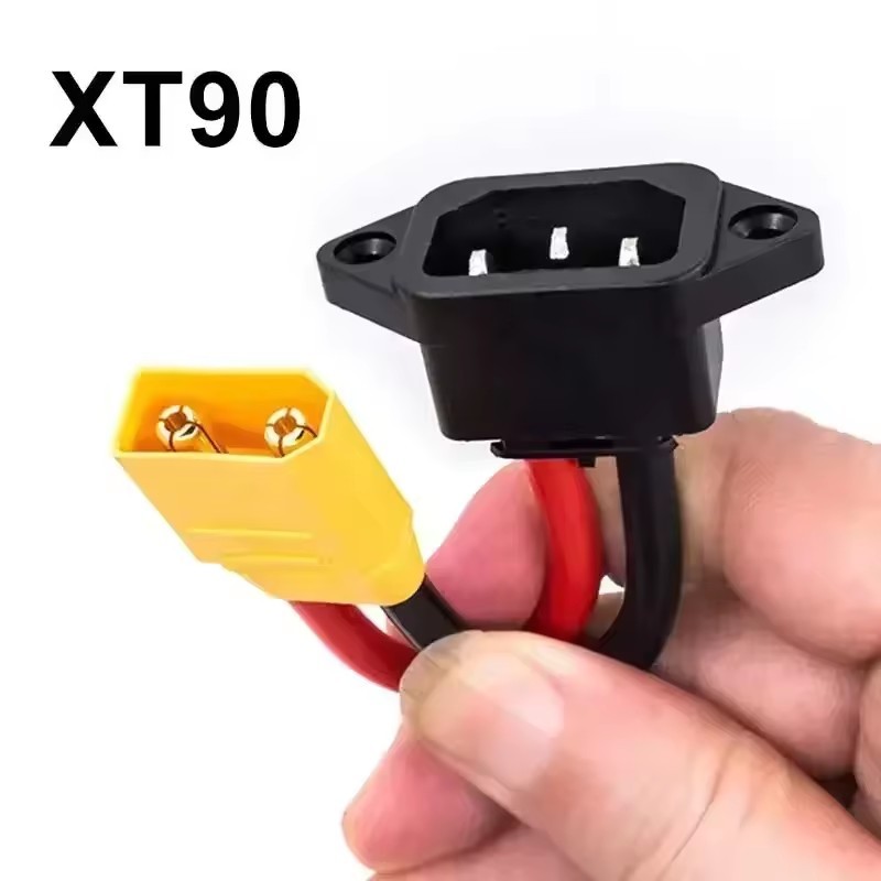 XT60/XT90 to C14 3pin Power Socket Wire 10AWG Male Female E-bike Charging Cable