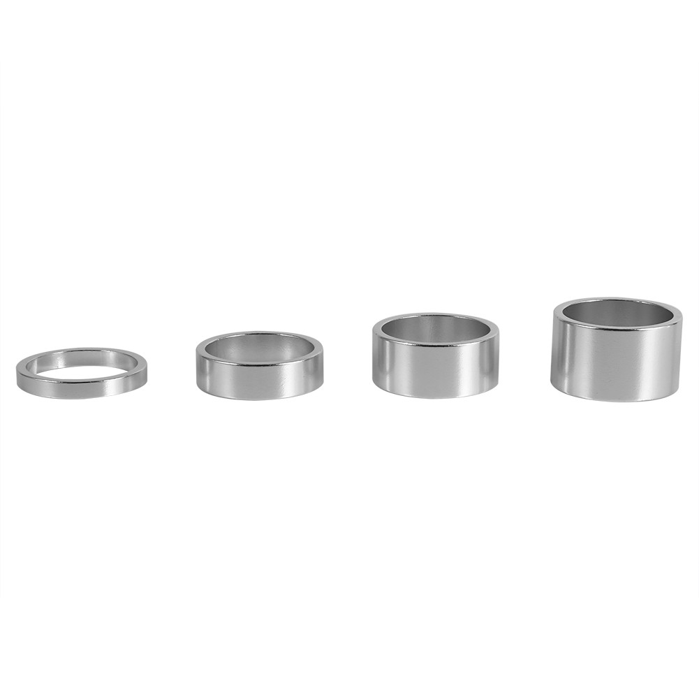 4 Colors 4Pcs/Set 5mm/10mm/15mm/20mm Aluminum Alloy Headset Spacer Bike Front