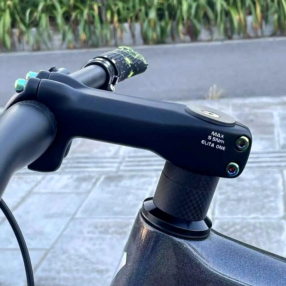 New 2025 MTB Carbon Fiber Stem 60-120mm Road Bike 6 Degree 31.8mm Handlebars -3°