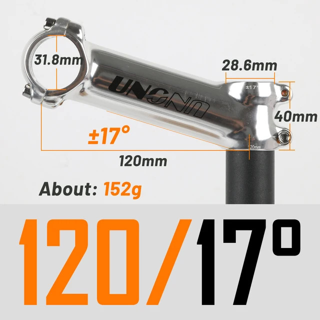 Ultra Light Bicycle Stem 7/17/35 Degree 60-130mm Mountain Road Bike Handle Stem