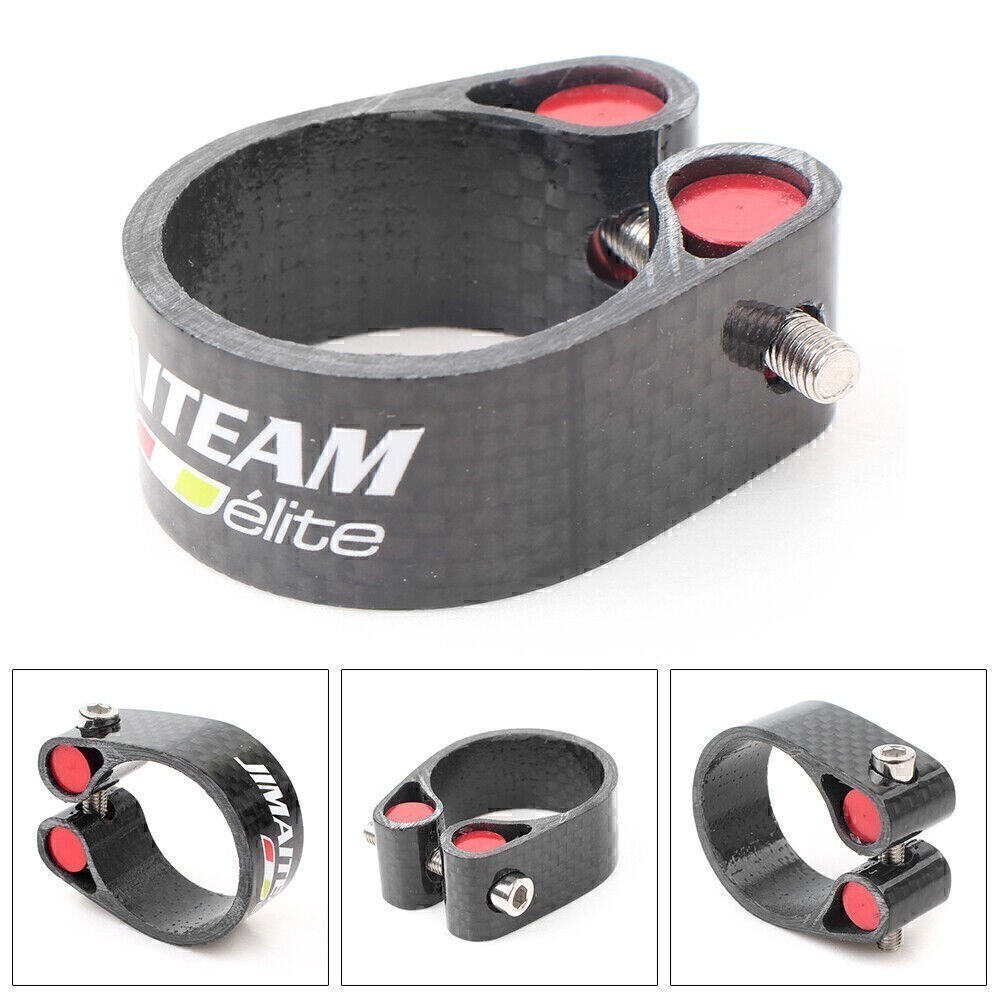 Ultralight Seat Post Clamp Fit 1.24″/1.21″ 1.07″ seat post 0.7oz Carbon Fiber po