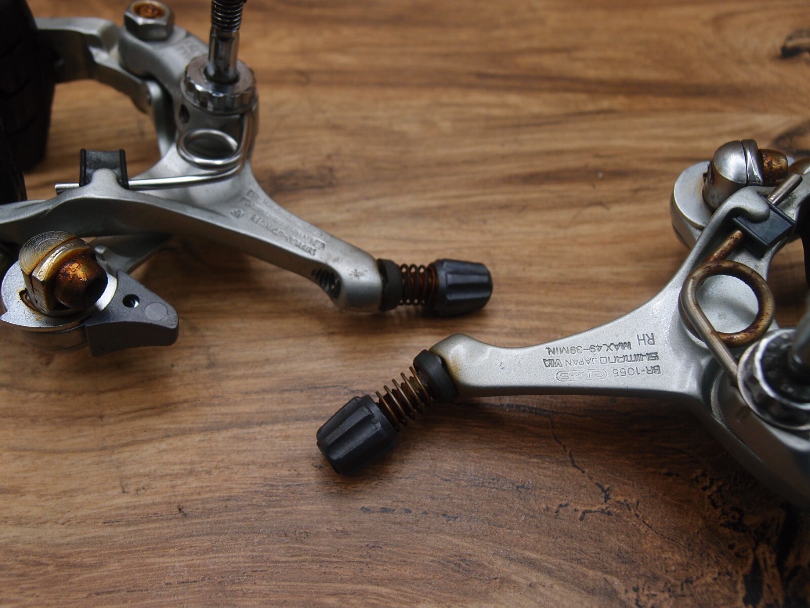 1989 road bike caliper side pull brakes Shimano 105 Prototype Japan BR-1055