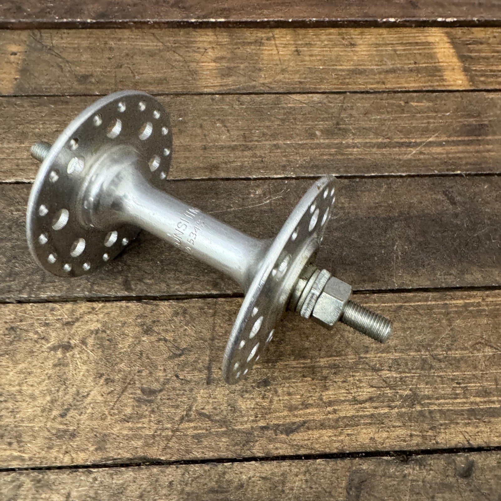 Vintage Sunshine BMX Front Hub High Flange 36h Alloy 36 Hole Race Nut 70s 80s